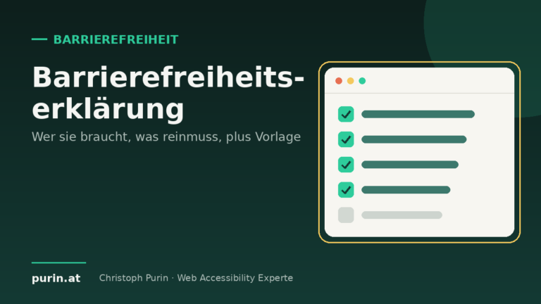 Beitragsbild: Barrierefreiheitserklärung – wer sie braucht und was hineingehört