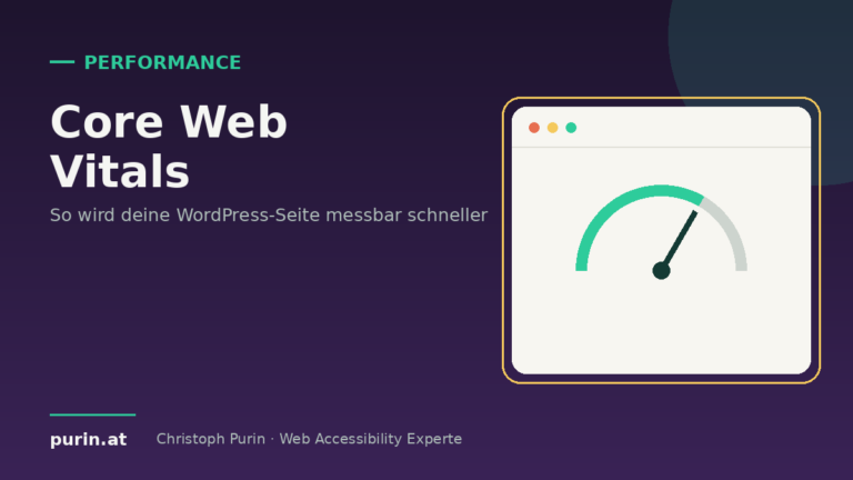 Beitragsbild: Core Web Vitals – die WordPress-Seite messbar schneller machen