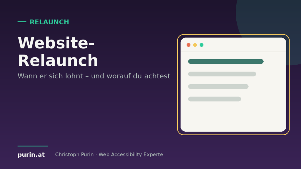 Beitragsbild: WordPress Website Relaunch – wann er sich lohnt