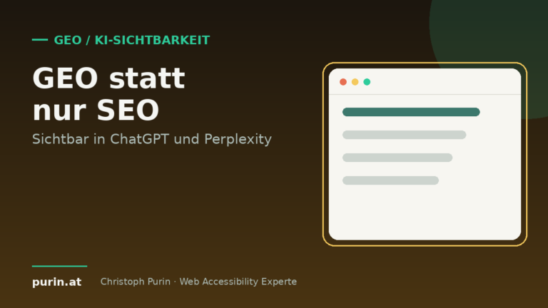 Beitragsbild: GEO statt nur SEO – Sichtbarkeit in ChatGPT und Perplexity