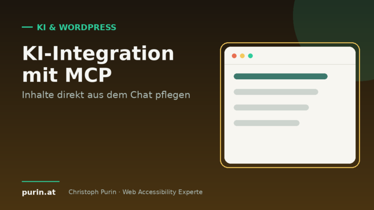 Beitragsbild: KI-Integration mit MCP für WordPress