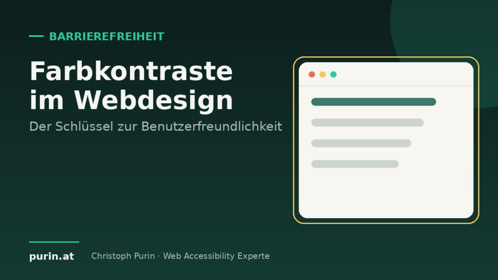 Beitragsbild: Farbkontraste im Webdesign – Schlüssel zur Benutzerfreundlichkeit