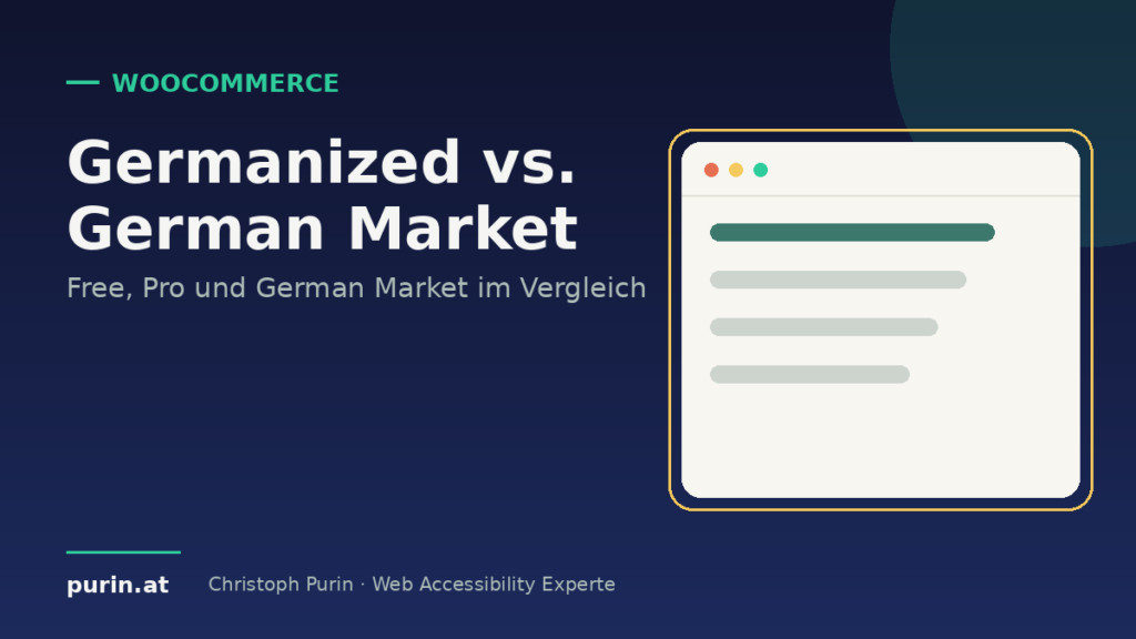 Beitragsbild: Germanized Free, Pro und German Market im Vergleich