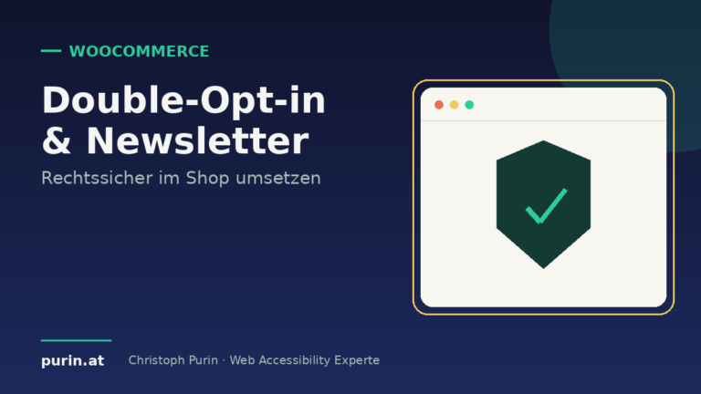 Beitragsbild: Double-Opt-in und Newsletter rechtssicher im Shop