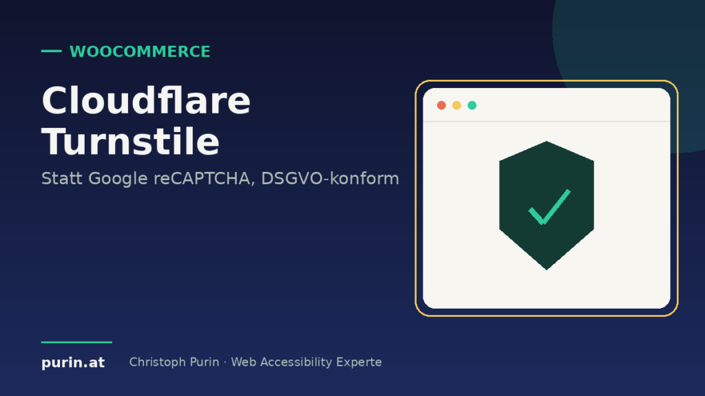 Beitragsbild: Cloudflare Turnstile statt Google reCAPTCHA, DSGVO-konform