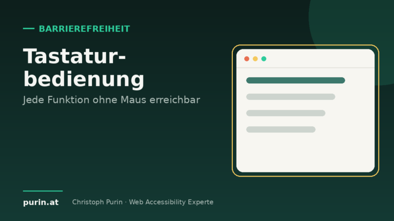 Beitragsbild: Tastaturbedienung – jede Funktion ohne Maus erreichbar