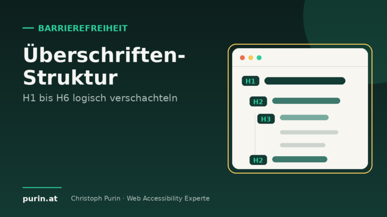 Beitragsbild: Überschriften-Struktur – H1 bis H6 logisch verschachteln