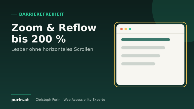Beitragsbild: Zoom und Reflow bis 200 Prozent – lesbar ohne horizontales Scrollen
