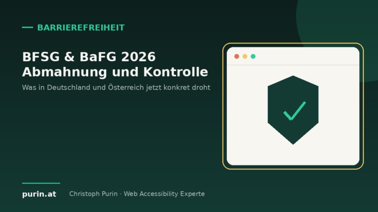 BFSG & BaFG 2026: Abmahnung und Kontrolle im Überblick