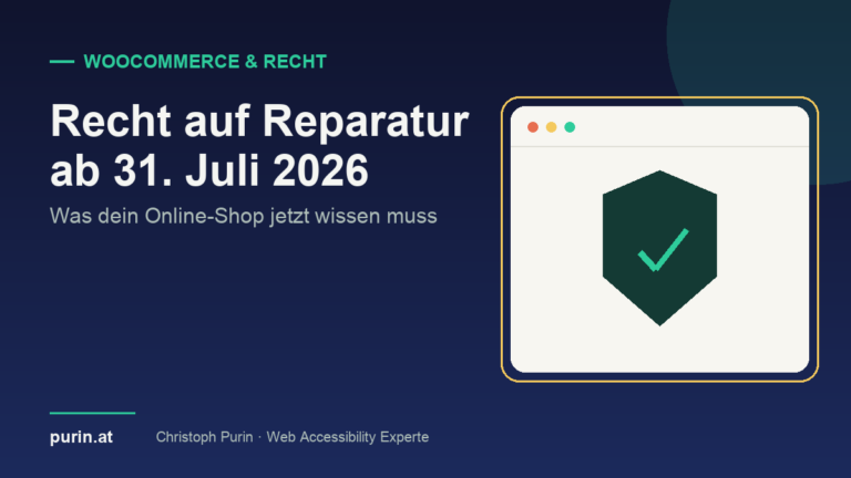 Recht auf Reparatur ab 31. Juli 2026 - Titelbild
