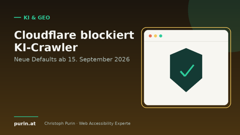 Cloudflare blockiert KI-Crawler ab 15. September 2026 – Illustration